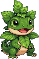Sprout, the Mintly mascot, cheering